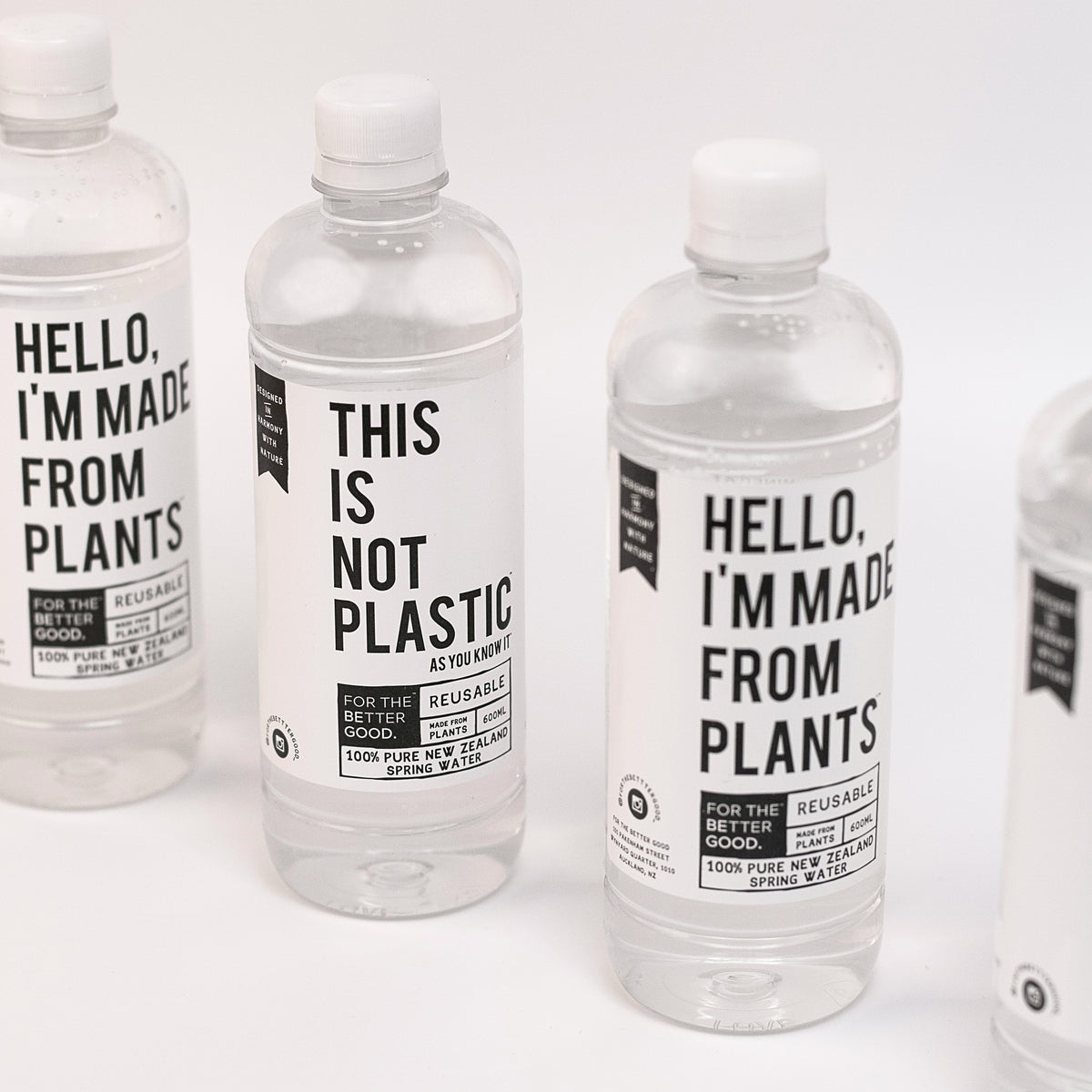 JUST water bottle now includes plant-based materials